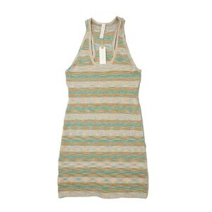 Daily Practice Anthropologie Ribbed Sweater Tank Dress Women's XS Multicolor NWT